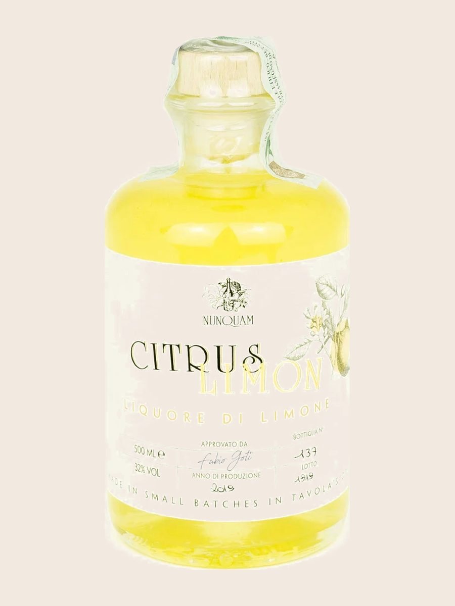 Bottiglia di Liquore di Limone, Opificio Nunquam